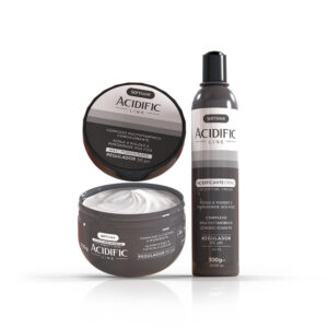 Kit Antiporosidade Acidific Line Soft Hair(Cabelos menos porosos)